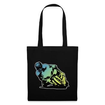 Moto moto - Sac en tissu - noir - Devant