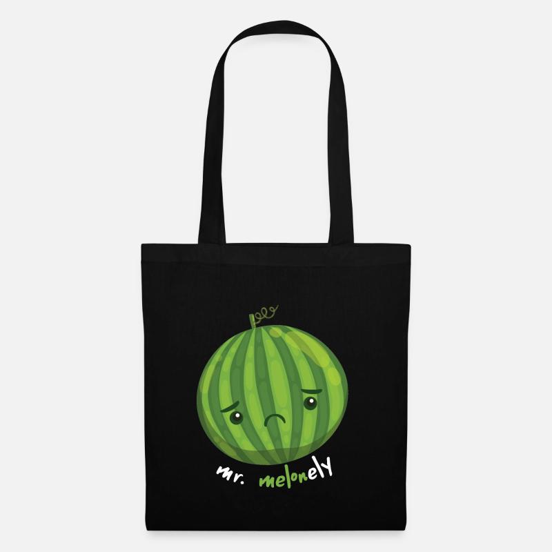 Frucht - Stoffbeutel - Schwarz