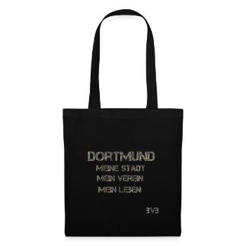 Dortmund Design - Stoffbeutel - Schwarz - Vorne