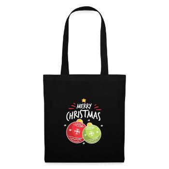 Weihnachten - Stoffbeutel - Schwarz - Vorne