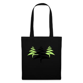 3 baeume weihnachtsbaum weihnachten nikolaus winte - Stoffbeutel - Schwarz - Vorne