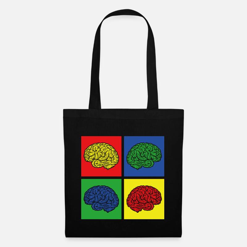 brain - Tote Bag - black