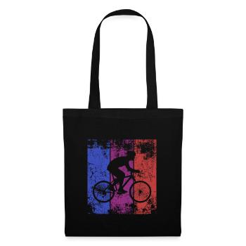 Biker bicyclette bicyclette bicyclette - Sac en tissu - noir - Devant