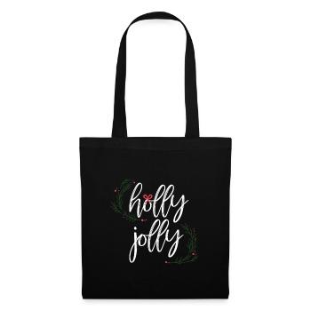 Holly Jolly Christmas X-mas - Tote Bag - black - Front