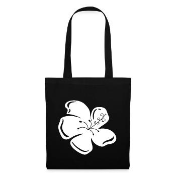 Schöne See Blume Urlaub Hawaii Meer Asia Geschenk - Stoffbeutel - Schwarz - Vorne