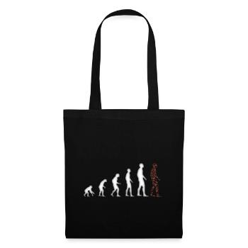 Évolution de l'homme - Sac en tissu - noir - Devant