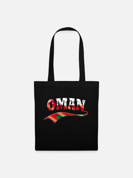 Oman - Stoffbeutel - Schwarz