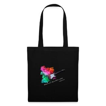 Electric guitar. Music and colors. Guitar Shirt - Tote Bag - black - Front