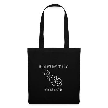 Vegan animals vegan - Tote Bag - black - Front