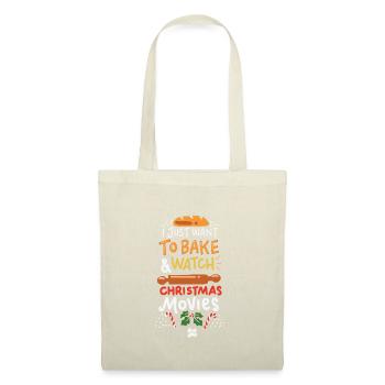 bake christmas gift idea winter xmas santa claus - Stoffbeutel - Natur - Vorne