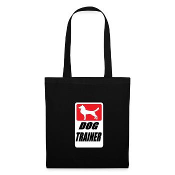Dog Trainer, Hunde Trainer, - Stoffbeutel - Schwarz - Vorne