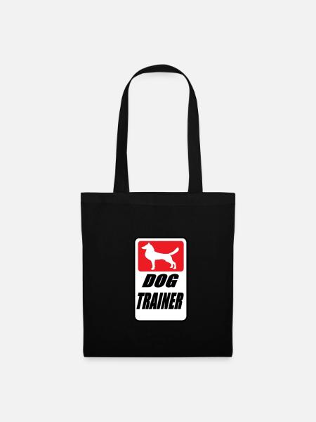 Dog Trainer, Hunde Trainer, - Stoffbeutel - Schwarz
