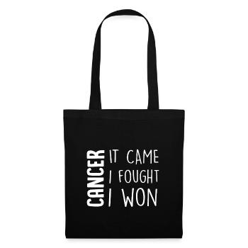 cancer j'ai gagné le cancer - Sac en tissu - noir - Devant
