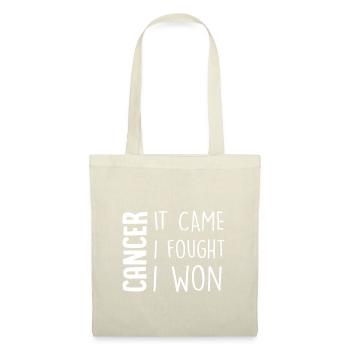 cancer j'ai gagné le cancer - Sac en tissu - nature - Devant