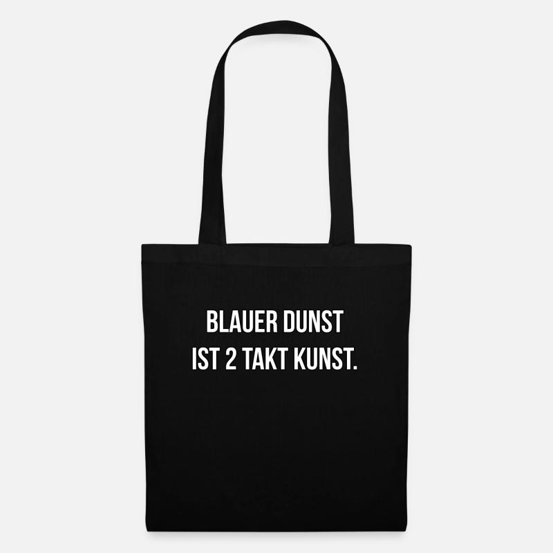 Blauer Dunst ist 2 Takt Kunst - Stoffbeutel - Schwarz