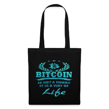 Bitcoin - Stoffbeutel - Schwarz - Vorne