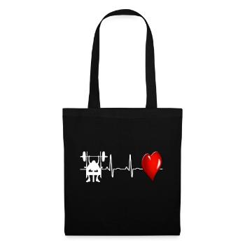 bench press - Tote Bag - black - Front