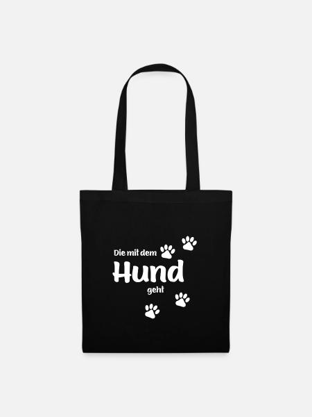 The With The Dog Goes - Tote Bag - black