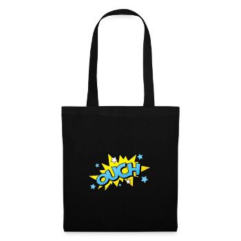 Bande dessinée bande dessinée bande dessinée super héros de ballot - Sac en tissu - noir - Devant
