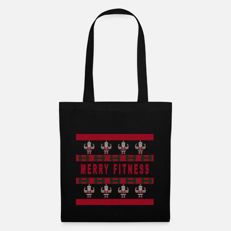 Fitness - Pull de Noël moche - Sac en tissu - noir