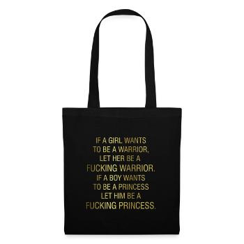 Feministin Sexismus Feminismus Geschenk - Stoffbeutel - Schwarz - Vorne