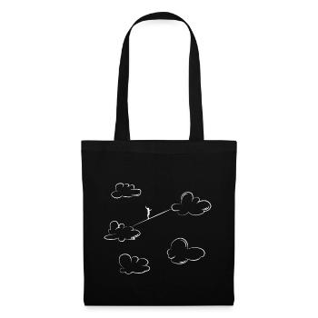 Nuages ligneux - Sac en tissu - noir - Devant