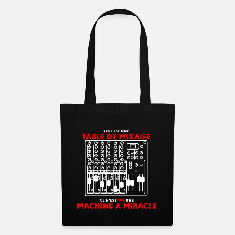 Table de mixage - Sac en tissu - noir