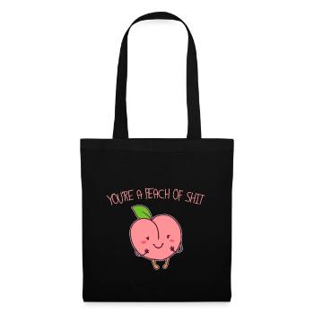peach - Tote Bag - black - Front