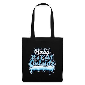 Winter cold frost snow baby - Tote Bag - black - Front