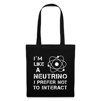 Physique des neutrinos - Sac en tissu - noir - Devant