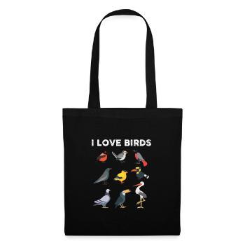 I Love Birds Ornithologist - Tote Bag - black - Front