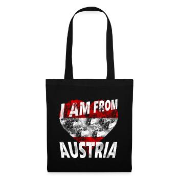 Austria - Stoffbeutel - Schwarz - Vorne
