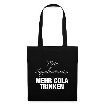 My New Year's Resolution Drink more cola - Tote Bag - black - Front