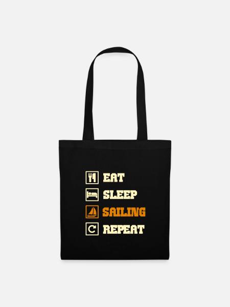 sailing sailing sailing boat - Tote Bag - black