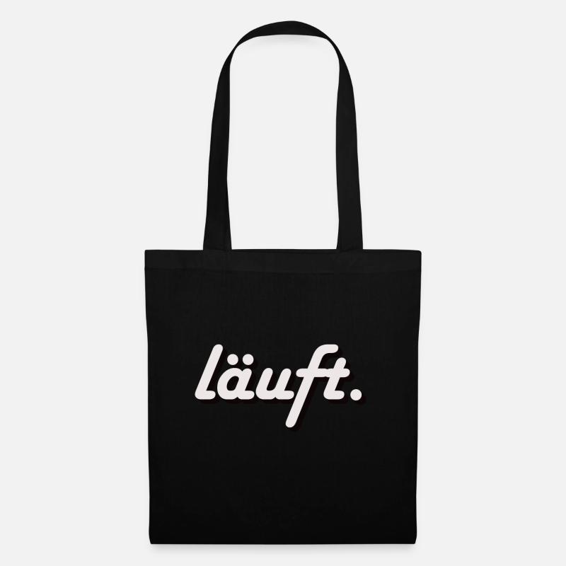 Männer Premium T-Shirt Läuft! - Stoffbeutel - Schwarz