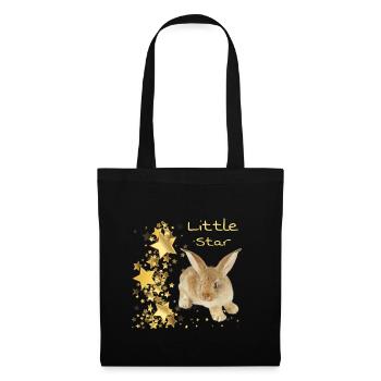 Bunny Shirt - Motiv Little Star - Tote Bag - black - Front