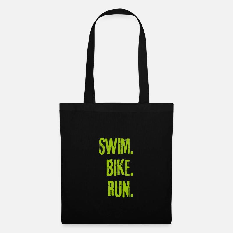 Course de vélo - Sac en tissu - noir