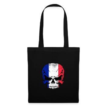 Frankreich france french - Stoffbeutel - Schwarz - Vorne