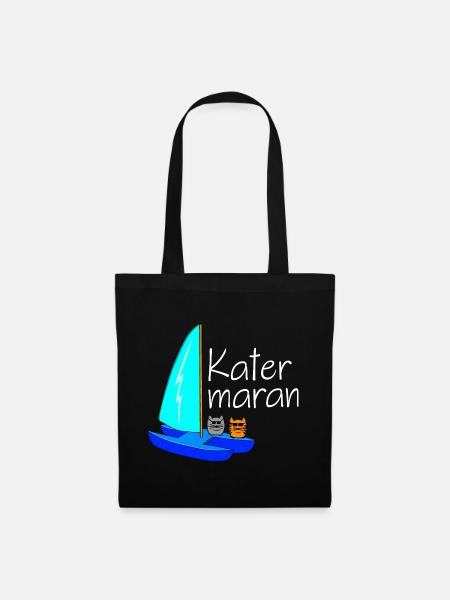 Katamaran - Stoffbeutel - Schwarz