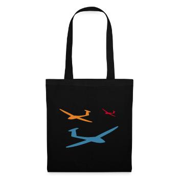 segelflug segelflieger segelflugzeug - Stoffbeutel - Schwarz - Vorne