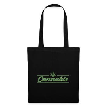 Weed Marihuana Geschenkidee - Stoffbeutel - Schwarz - Vorne