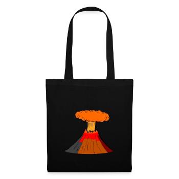volcano - Tote Bag - black - Front