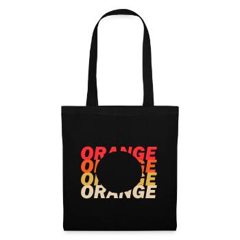 orange - Tote Bag - black - Front
