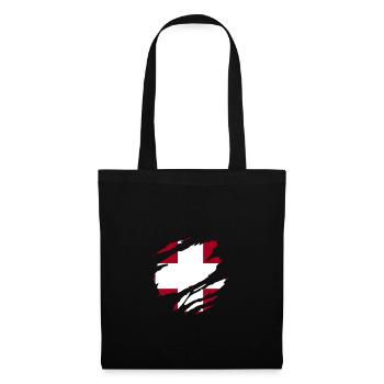 Switzerland above all| Swiss Creation - Tote Bag - black - Front