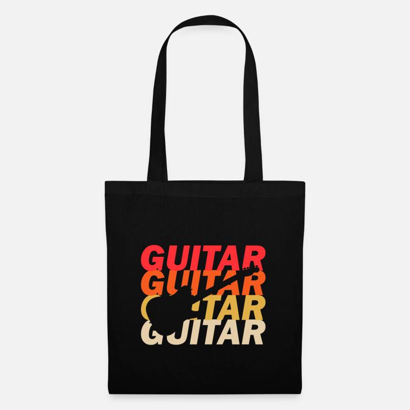 Rockgitarre - Stoffbeutel - Schwarz
