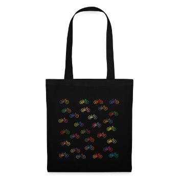 Kids Kids Bicycle Mountain Bike Colorful - Tote Bag - black - Front
