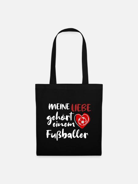 Spielerfrau eines Fussballers - Stoffbeutel - Schwarz