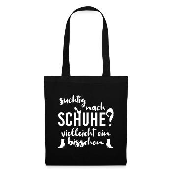 Schuhtick Schuhsucht - Stoffbeutel - Schwarz - Vorne