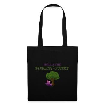 holla the forest fairy - Stoffbeutel - Schwarz - Vorne