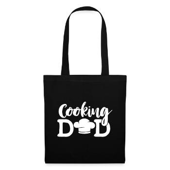 cuisine papa cuisine papa - Sac en tissu - noir - Devant